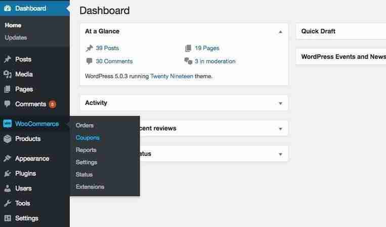 cupons woocommerce